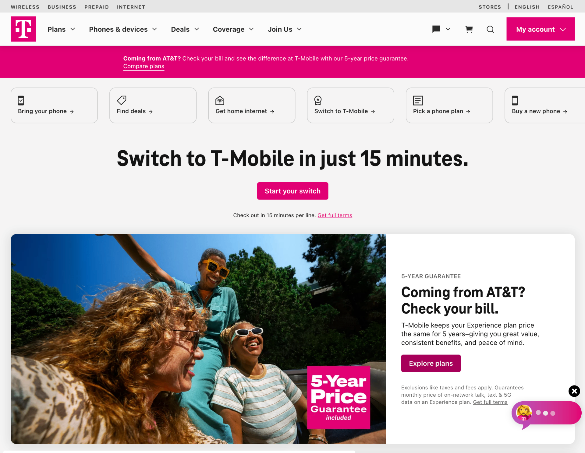 T-Mobile project visual